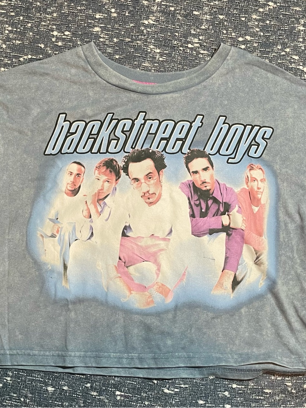 Backstreet Boys Graphic Tee — Faded Gray Women's Short Sleeve